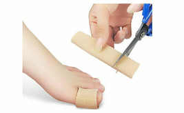 2 Gel 3&quot; long Finger Toe Sleeve Tubes Gel Liners to Prevent Corn Callus Blisters - £9.53 GBP