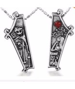 Nightmare Before Christmas Necklace Set Couples BFF Friends 2 piece Neck... - £15.04 GBP