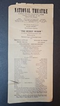 January 29 1945 National Theatre Programme -FRANZ LEHARS - The Merry Widow - $48.37