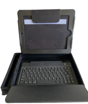 SoundLogic Bluetooth Leather Keyboard For iPad &amp; Portfolio In One Black - £16.46 GBP