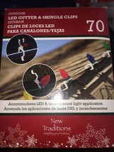 LED 70 gutter shingle clips new traditions - £12.50 GBP