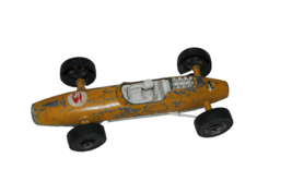 Vintage Hubley Lotus Formula F1 Die Cast &amp; Plastic Nascar Race Car Yellow - £6.29 GBP