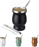 8Oz Yerba Mate Cup, 304 Stainless Steel Double-Wall Mate Cup, Heat Insul... - $253.39 MXN