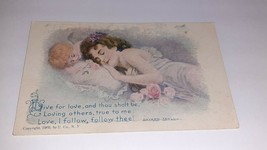 Mother &amp; Child Postcard Bayard Taylor Poetry 190 Live For Love - Death? - £3.94 GBP