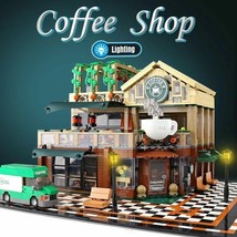 Luxury Coffee House Model Building Blocks Set City Street MOC Bricks Toys Gift - £116.76 GBP