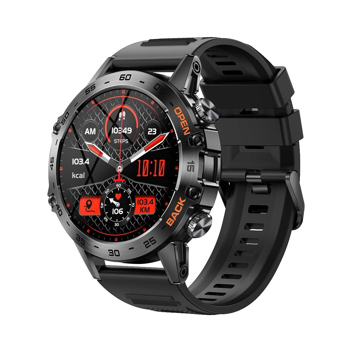 Canmixs Smart watch for men waterproof Bluetooth Call outdoor Fitness Smartwatch - £101.13 GBP