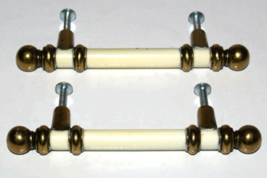 Vintage Amerock Brass & Enamel Pull Handle - 5" long - $10.29