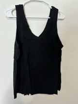 Torrid Black Challis Sleeveless Deep Neck Tank Top Size Large (0) - $23.99