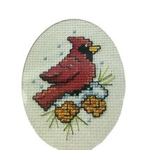 NeedleMagic Stitch &#39;N Hang Counted Cross Stitch Ornament 3872 Cardinal G... - $12.82