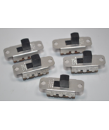 Lot of 5 NOS Switchcraft 46206MRX SLIDE SWITCHES DPDT 3A 125V  ON - Mome... - $27.12 CAD