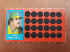 1981 Topps Baseball Scratch-Off #22 Dave Revering Oakland Athletics A&#39;s - $2.99