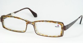 You&#39;s Eyewear 701 15B Brown /MULTICOLOR Eyeglasses Glasses Frame 49-18-135mm - £40.96 GBP