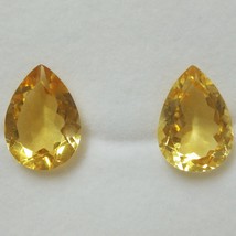 Natural Citrine Pear Faceted Cut 14X10mm Tuscan Yellow Color VS Clarity Loose Ge - £55.29 GBP