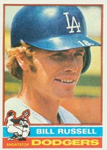 1976 Topps Bill Russell 22 Dodgers VG - £0.81 GBP