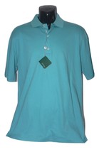  NWT BOBBY JONES M Golf polo shirt men&#39;s green teal soft cotton high-end  - $44.99