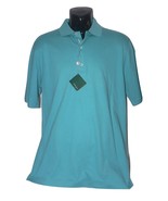  NWT BOBBY JONES M Golf polo shirt men&#39;s green teal soft cotton high-end  - £35.65 GBP