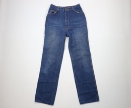 Vintage 90s Streetwear Womens 10 / 11 Distressed Straight Leg Denim Jeans Blue - £31.71 GBP