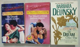 Lot Of 3 Barbara Delinsky The Dream The Dream Unfolds and The Dream Comes True - £10.06 GBP