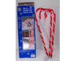 Trim A Home 3pc Candy Cane Pathway Lights 28&quot; Corded Yard Christmas Deco... - £18.00 GBP
