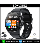 Huawei Xiaomi Call Smart Watch Men AMOLED 390*390 HD Screen Bluetooth Wa... - £42.04 GBP