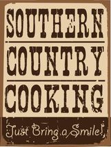Southern Country Cooking The South Distressed Vintage Retro Classic Meta... - $19.95