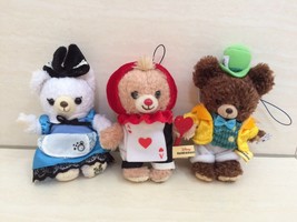 Disney Unibearsity Dressed as Red Card, Mad Hatte, Alice in wonderland. RARE - £78.30 GBP