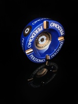 Perdomo Blue and Gold Ceramic Large Cigar Ashtray 9" Diameter NIB image 9