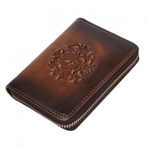 2022 New Vintage Credit Card Holder Leather Multi-card Position Card Wallet Embo - £31.10 GBP