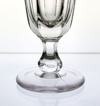 Flint Worcester Champagne Flute Glass, Antique c.1855 EAPG Sandwich, 5 1/8&quot; - £35.55 GBP