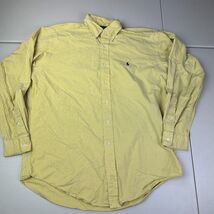 Polo Ralph Lauren Long Sleeve Button Shirt Men&#39;s Medium Blake 100% Two-P... - €11,14 EUR