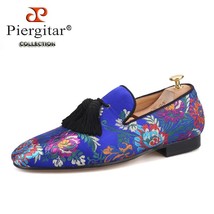 new arrival Floral printing men loafers with big tassel wedding and prom men&#39;s s - £224.98 GBP