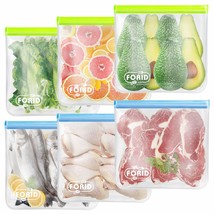 Reusable Gallon Freezer Bags - 6 Pack Leakproof Extra Thick 1 Gallon Bag... - £18.76 GBP
