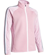 Abacus Sportswear Us women turnberry 3d stripe fullzip cardigan in Rosebud - - $95.04