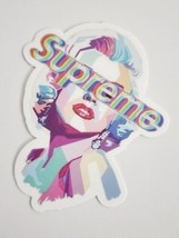 Multicolor Marilyn With Eyes Covered Skateboard Theme Sticker Decal Awesome Gift - £2.29 GBP