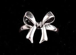 925 Sterling Solid Silver Bow Ring Gothic Ring Unisex Casual Wear Ring For Gift - £43.82 GBP