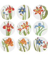 9 Pcs Diamond Painting Coasters with Holder, Floral Patterns Diamond Pai... - £17.07 GBP