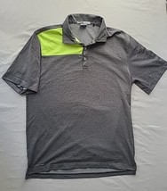 Ping Golf Poloens Size L Grey W/ Neon Green Patch Sensor Cool M Logo - $11.76