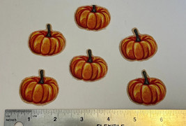 Holiday Pumpkins Fabric Appliques Iron-ons - £3.35 GBP