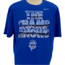 dRI fITNike Mens Manny Pacquiao The Champ Knows Blue T Shirt Hyperko Boxing - $98.99