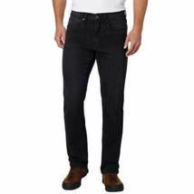 URBAN STAR Men&#39;s Stretch Relaxed Fit Straight Leg Jeans, BLACK, Size 36 ... - £19.77 GBP