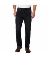 URBAN STAR Men&#39;s Stretch Relaxed Fit Straight Leg Jeans, BLACK, Size 36 ... - £19.39 GBP