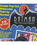 1992 Batman Animated Series Double Pop-Out Watercolor Paint by Number Vi... - $28.49