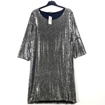 Studio - NEW - Silver Sequin Dress - UK 14 - £15.14 GBP