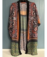 Clover Canyon Swim Women’s Coverup Kimono Multi-color Abstract  Tunic Si... - $1,267.37 MXN