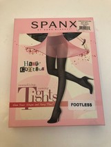 NEW Spanx Haute Contour Fabulous Footless Tights Women&#39;s Black Plus Size 6 NIB - £9.37 GBP