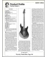 Peavey Impact 1 One electric guitar review 1987 Harvey Citron article wi... - £3.32 GBP