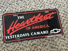 The Heartbeat Of America Chevrolet Yesterday&#39;s Camaro License Plate Vintage - $24.74