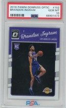 2016 Donruss Optic #152 Brandon Ingram PSA 10 Gem Mint - £38.93 GBP