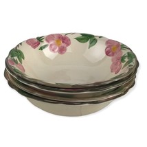 4 Vintage Franciscan Desert Rose Round Serving Bowls England USA 8-1/2&quot; To 9&quot; - £89.68 GBP