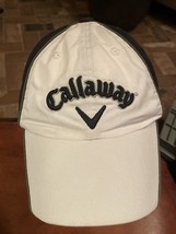 Callaway Hat Mens Callaway Golf White &amp; Black Adjustable Size Cap Hat - £8.79 GBP